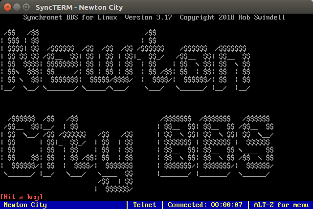 NewtonCityBBSLoginScreen.png